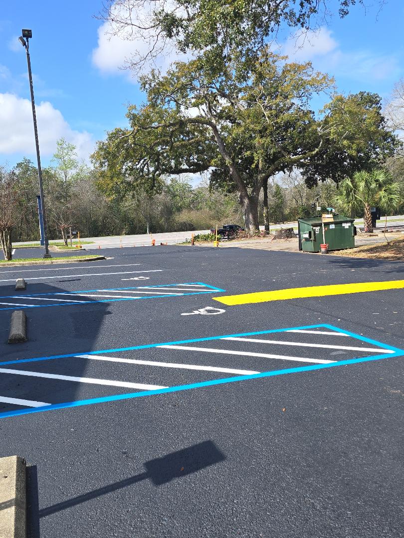 Superb Seal Coating and Re-Striping Project Successfully Completed in Cantonment, FL